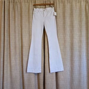 Joe's The Icon Flare Mid Rise White Flare Jeans